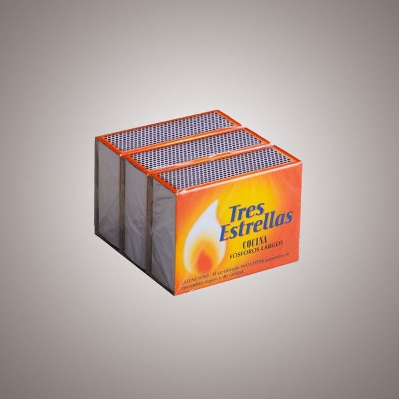 Caja de cerillas largas (3 und)