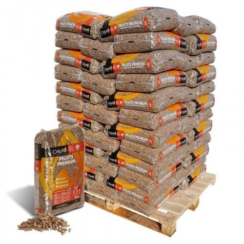 Pellets Crépito — palet con 72 sacos de 15 kg